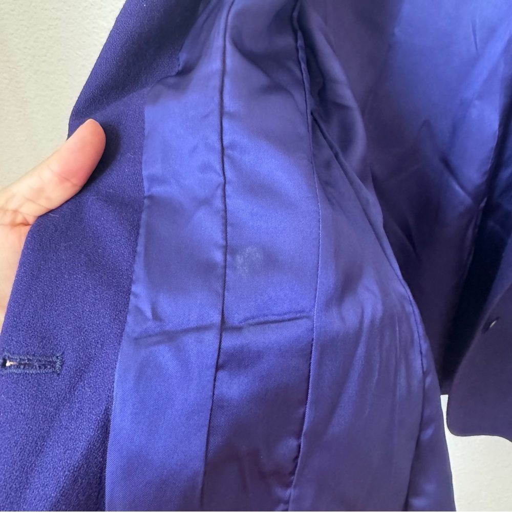Custom Pendleton Vintage Purple Blazer with Wolf Zombie patch Size 10 - Picture 6 of 15